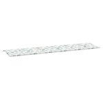 vidaXL Coussin de banc de jardin motif de feuilles 200x50x4 cm tissu