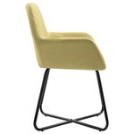 vidaXL Chaises à manger lot de 4 vert tissu