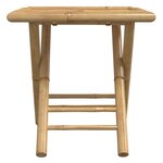 vidaXL Ensemble de bistro pliante 3 Pièces et coussins gris foncé bambou