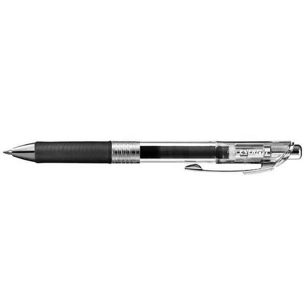 Stylo roller encre gel rétractable energel pure bl77 pointe 0 7 mm noir pentel