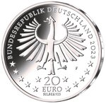 Pièce de monnaie 20 euro Allemagne 2023 F argent BE – Jean le chanceux
