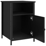 vidaXL Tables de chevet 2 Pièces noir 40x42x60 cm bois d'ingénierie