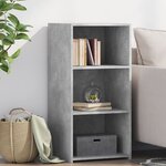 vidaXL Buffet gris béton 45x41x93 cm bois d'ingénierie