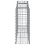 vidaXL Paniers à gabions arqués 30 Pièces 300x50x120/140 cm fer galvanisé