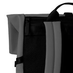 Xiaomi Roll Top Casual Backpack Sac à dos pour ordinateur portable 15 6" 23L - Étanche - Large ouverture sur le dessus - Dos rembourré et en maille - Sangle de bagage - Poignées renforcées à double couture - Couleur grise