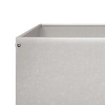 vidaXL Lit surélevé de jardin 100x100x25 cm acier inoxydable