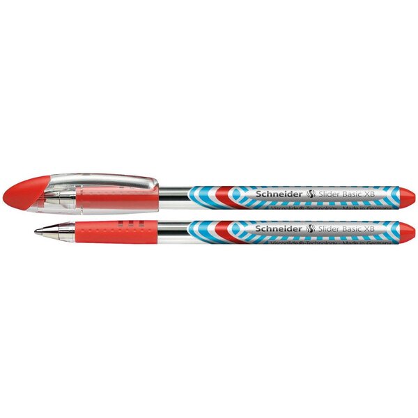 Stylo à bille Slider Basic Pointe Extra Large rouge x 10 SCHNEIDER