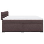 vidaXL Sommier à lattes de lit avec matelas Marron foncé 180x200 cm