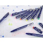 Stylo feutre fineliner frixion effaçable bleu x 12 pilot