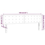 vidaXL Têtes de lit 2 Pièces Gris foncé 80x5x78/88 cm Tissu