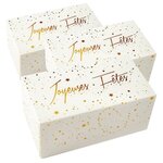 3 boîtes pour bûche de Noël 35 x 13 cm