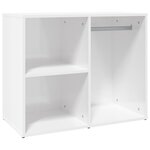 vidaXL Armoire de dressing Blanc brillant 80x40x65cm Bois d'ingénierie