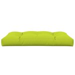 vidaXL Coussin de palette vert vif 120x80x12 cm tissu