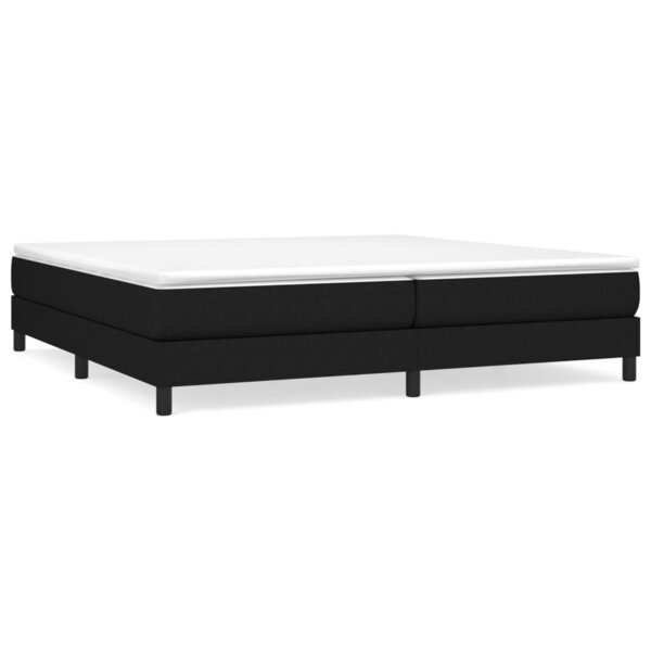 vidaXL Cadre de Lit Noir 200x200 cm Tissu