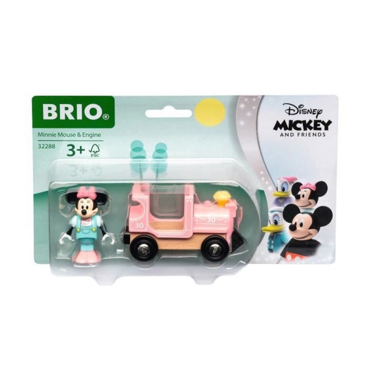 Disney Brio Minnie Mouse And Locomotive Train Sans Pile Pour Circuit De 