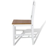 vidaXL Chaises à manger lot de 6 blanc pinède