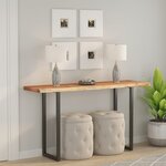 vidaXL Dessus de table 140x40x3 8 cm rectangulaire bois massif acacia