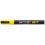 Marqueur pointe conique fine pc3m 0 9 - 1 3mm jaune x 12 POSCA