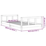 vidaXL Cadre de lit pour enfants 90x200 cm bois de pin massif