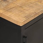 vidaXL Table basse 90x50x37 cm Bois massif de manguier brut
