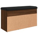 vidaXL Banc à chaussures chêne marron 82x32x45 5 cm bois d'ingénierie