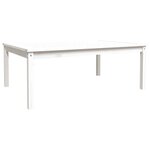 vidaXL Table de jardin blanc 121x82 5x45 cm bois massif de pin