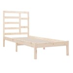 vidaXL Cadre de lit Bois massif 100x200 cm