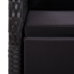 vidaXL Chaises de jardin inclinables coussins lot de 2 Résine tressée