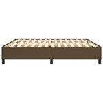 vidaXL Cadre de lit Marron foncé 180x200 cm Tissu