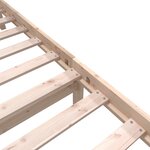 vidaXL Cadre de lit Bois de pin massif 100x200 cm