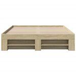 vidaXL Cadre de lit sans matelas chêne sonoma 120x200 cm