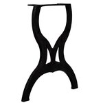 vidaXL Pied de table de salle à manger 2 Pièces Cadre en X Fonte