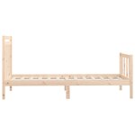 vidaXL Cadre de lit Bois de pin massif 100x200 cm
