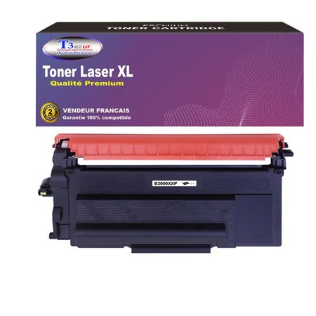 T3AZUR- Toner compatible avec brother HL-L5210DN  HL-L5210DNT  HL-L5210DNTT  TN-3600XXL Noir (11 000 pages)