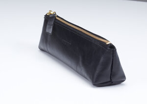 Trousse en cuir Noir Derwent