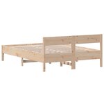 vidaXL Cadre de lit sans matelas 140x200 cm bois massif de pin