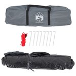 vidaXL Tente de camping 2 personnes gris libération rapide