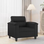 vidaXL Fauteuil Noir 60 cm Similicuir