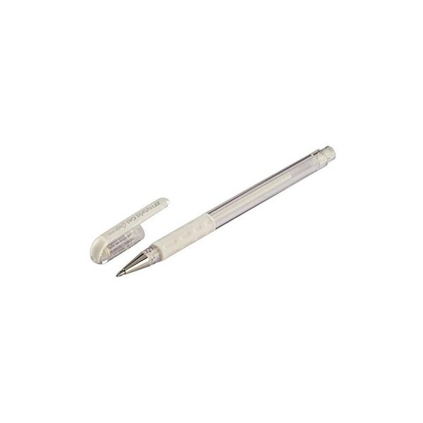 Pentel Stylo roller à encre Hybrid Gel Grip K118L  blanc
