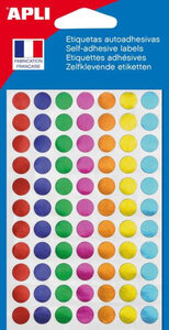 Gommettes Rond Metallisé 8 mm 308 Pastilles