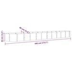 vidaXL Lit surélevé de jardin Acier enduit de poudre Anthracite