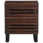 vidaXL Tables de chevet 2 Pièces 40x34x46 cm bois de manguier massif
