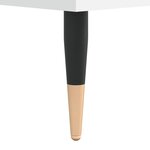 vidaXL Tables de chevet 2 Pièces blanc 40x30x50 cm bois d'ingénierie