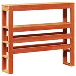 vidaXL Cadre de lit sans matelas cire marron 90x190 cm bois pin massif