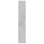 vidaXL Armoires à CD 2 Pièces Gris béton 21x16x93 5 cm Bois d'ingénierie