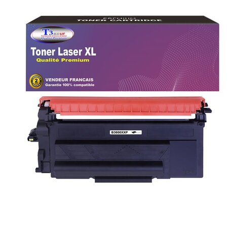T3AZUR- Toner compatible avec brother HL-L6415DN  HL-L6415DW  TN-3600XXL Noir (11 000 pages)