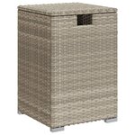 vidaXL Table de couverture de bouteille de propane gris clair