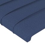 vidaXL Cadre de lit avec tête de lit Bleu 80x200 cm Tissu