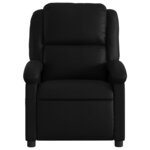 vidaXL Fauteuil de massage inclinable électrique noir similicuir