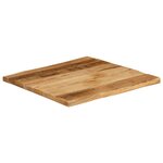 vidaXL Dessus de table bord vivant 80x80x3 8 cm bois de manguier brut